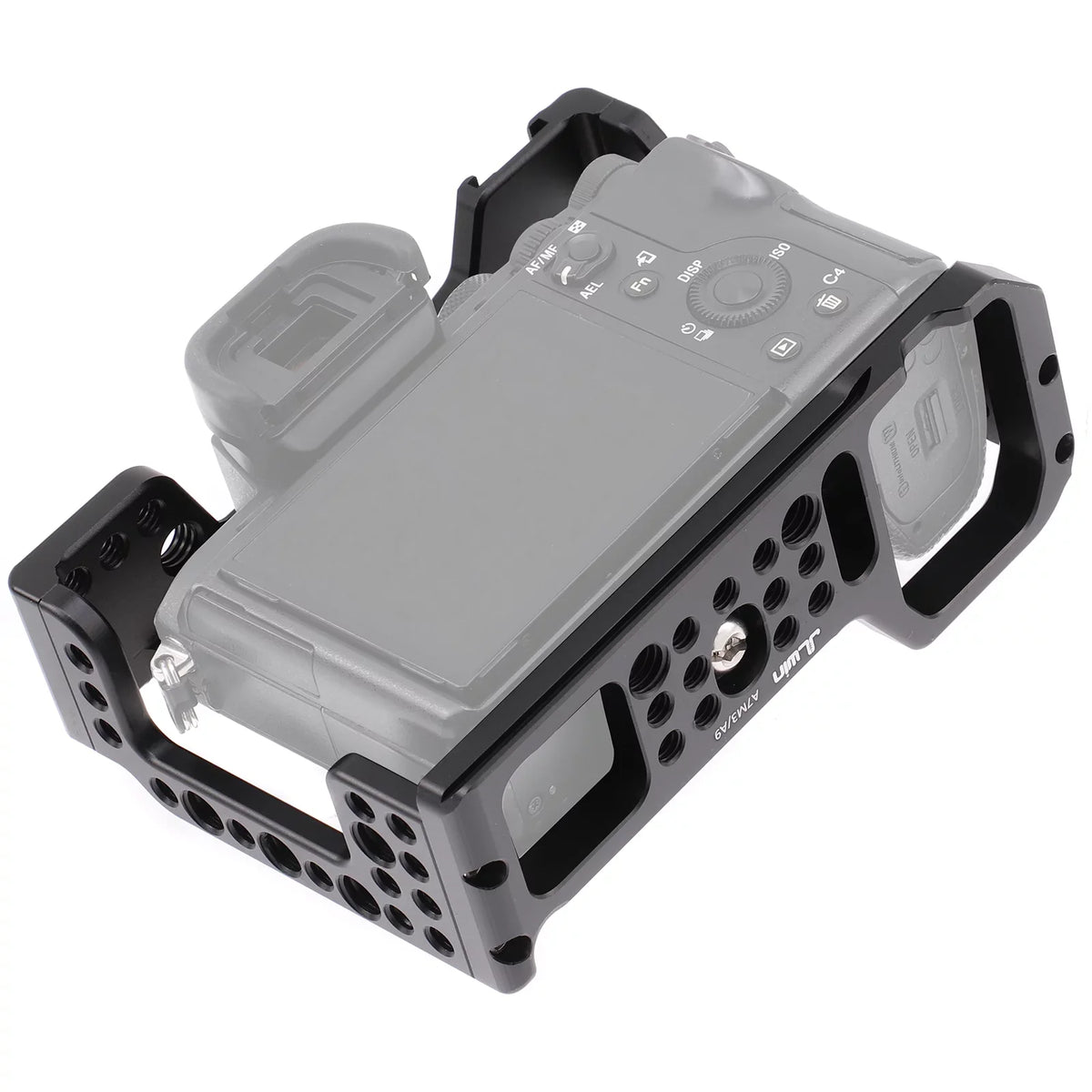 Cage Aluminum Alloy Video Cage Replacement Sony A7M3 A7R3 A9 Mirrorless with Cold Shoe Mount 14 Inch & 38 Inch Screw Holes