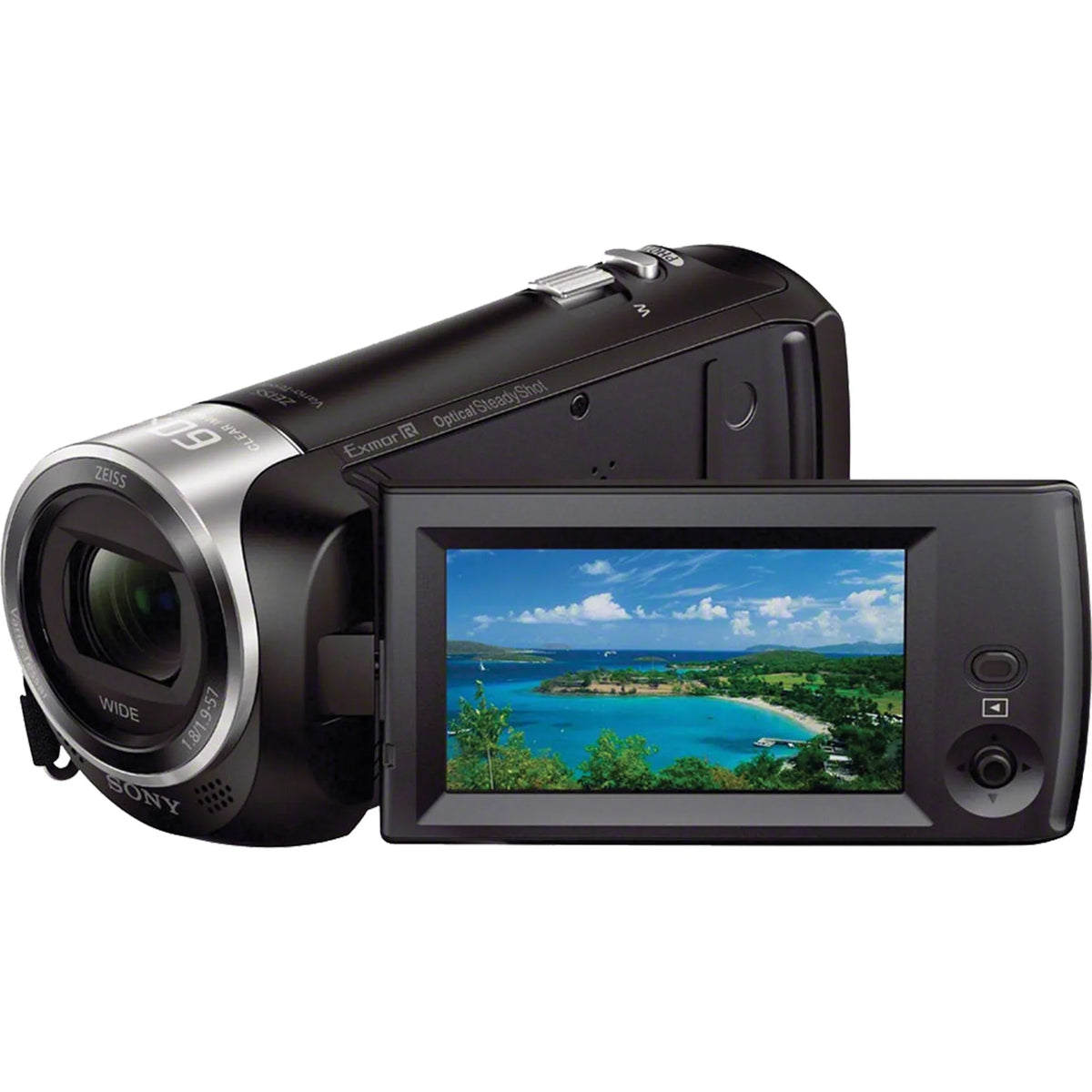 Sony HDR-CX405 HD Handycam Camcorder Video Recording with 32GB Micro SD Memory Card + Case + Tripod + ZeeTech Accessory Bundle