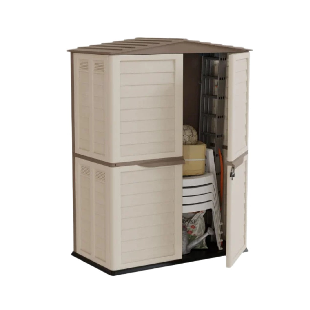 屋外収納ボックス 庭やバルコニー用 プラスチック製 100 x 60 x 130