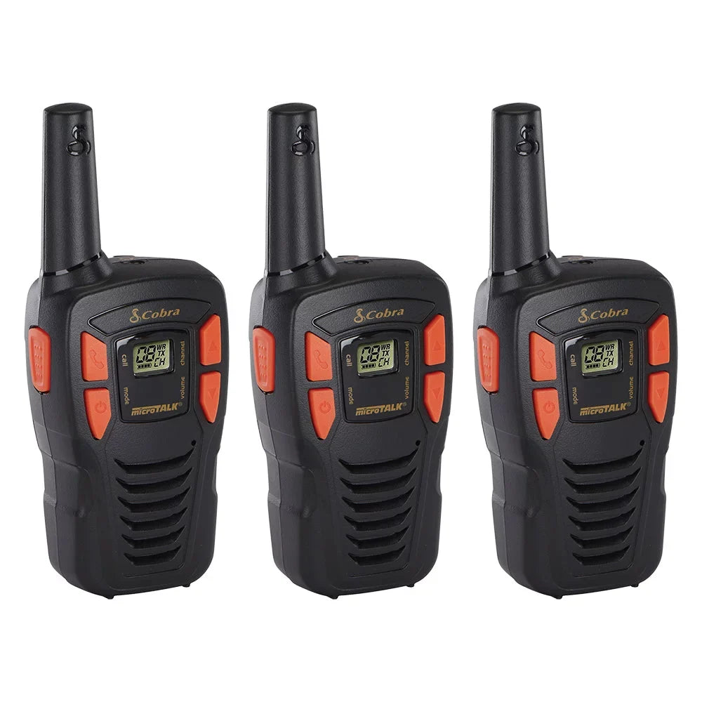 Cobra ACXT145 Compact Walkie Talkies Adults - Rechargeable, Lightweight, 22 Channels, Long Range 16-Mile Two-Way Radio Set