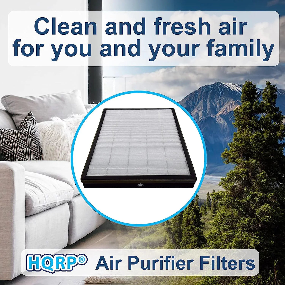 HQRP Air Purifier Filter fits Rabbit Air BioGS 2.0 SPA-550A SPA-625A Air Cleaners