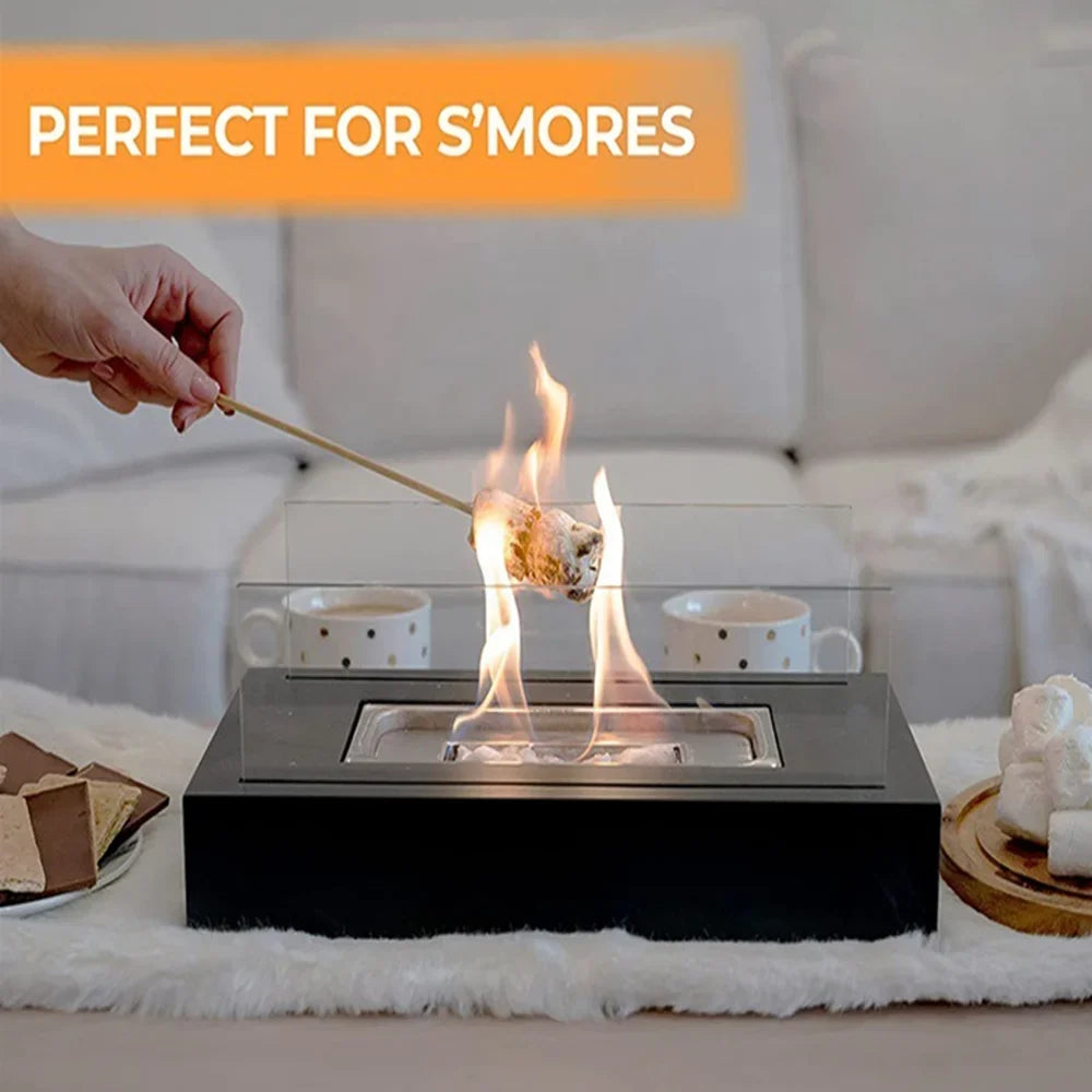 Portable Tabletop Fire Pits,Tabletop Smokeless Bio Ethanol Fireplace