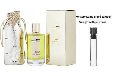 MANCERA SICILY by Mancera EAU DE PARFUM SPRAY 4 OZ UNISEX And a Mystery Name brand sample vile