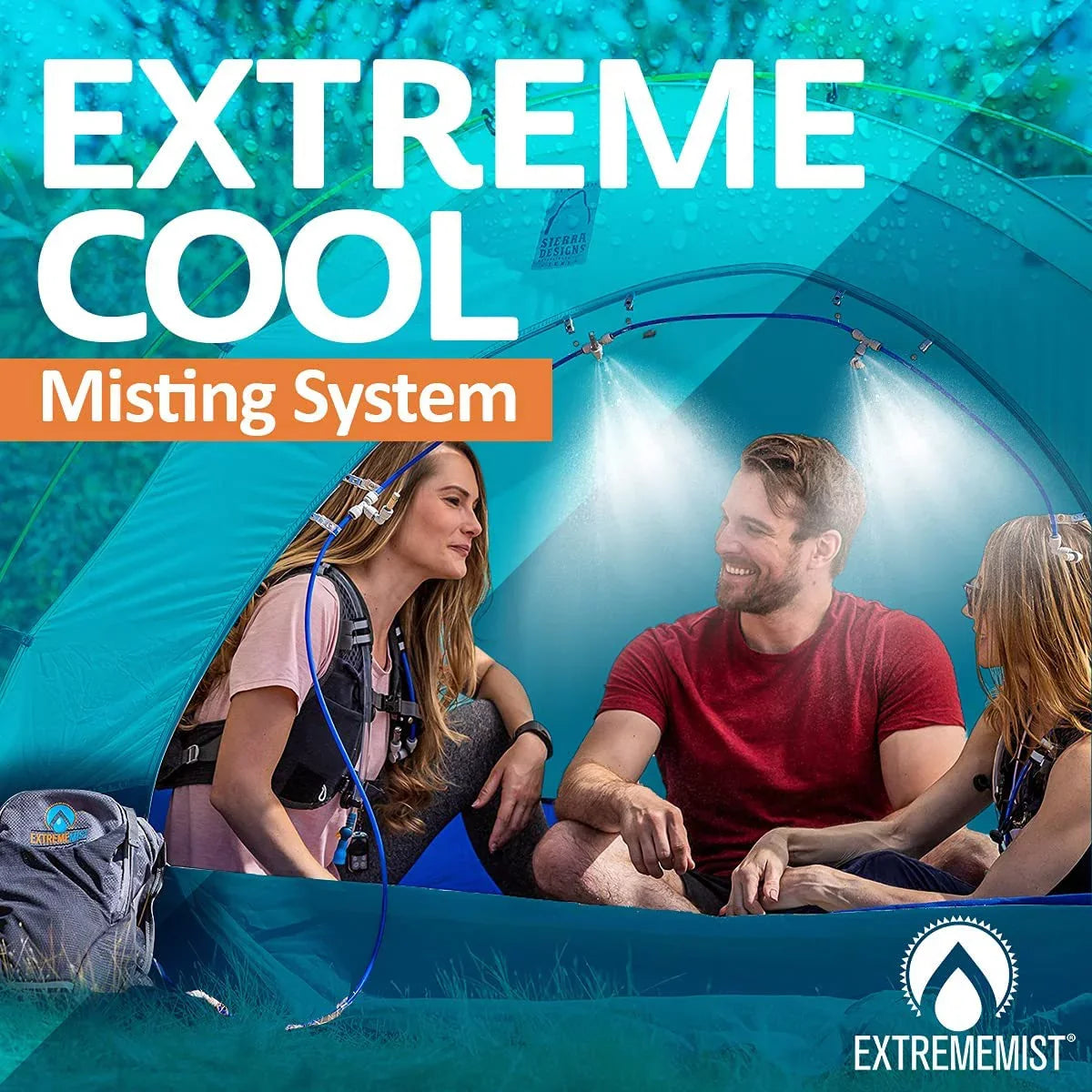 ExtremeMist Portable Misting System โ 4 Nozzles & 16 ft. Mist Line