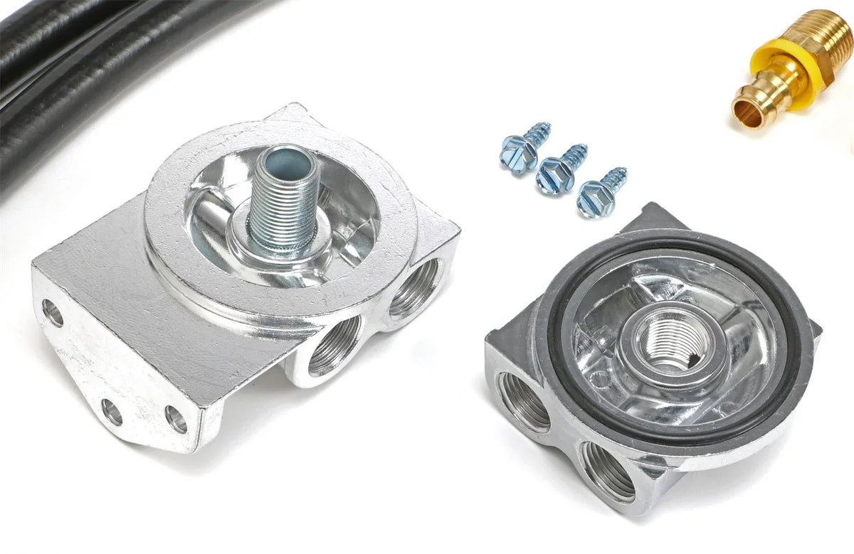 Trans-Dapt Permance Products 1813 Single Oil Filter Relocation Kit