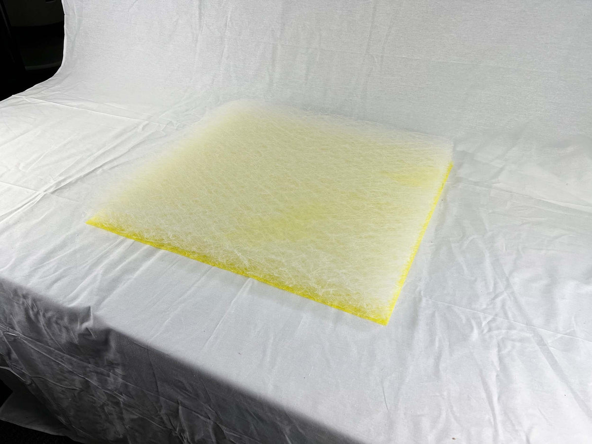 wioboy Paint Booth Exhaust Filter Pad, 20.5"x 20.5"x 2.5"(50 Pack), Fiberglass Paint Arrestor Air Filter System(22 Gram)