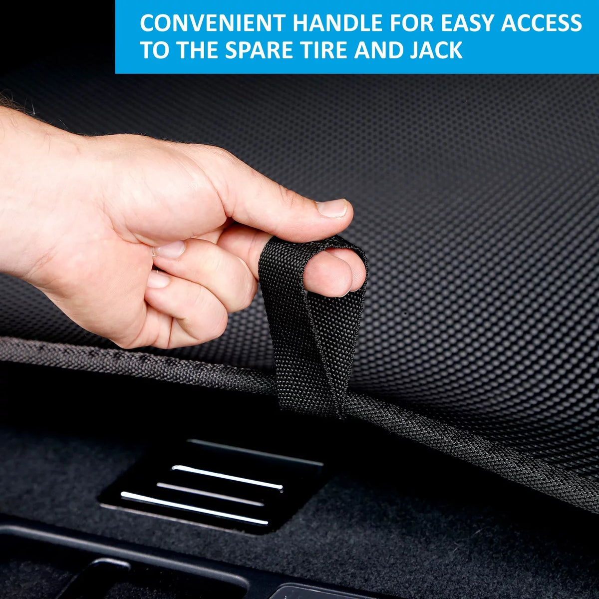 CLIM ART Cargo Liner Toyota Camry 2018-2024 Custom Fit Trunk Mat, with Honeycomb Dirtproof & Waterproof Technology - All-Climate, Heavy Duty, Anti-Slip Cargo Liner, Luggage - FL01118023