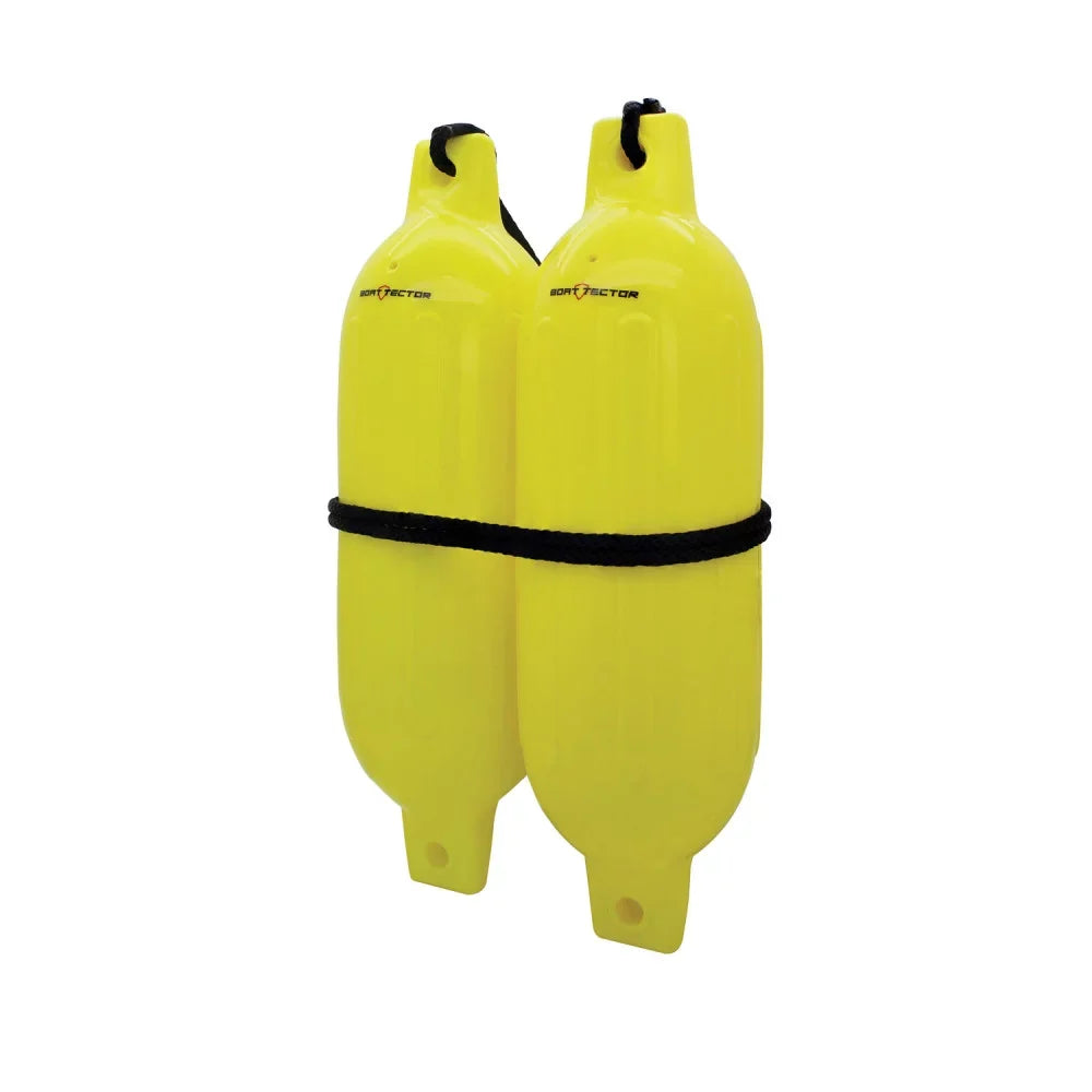 Extreme Max 3006.7599 Watercraft Inflatable Fender Value 2-Pack - 6.5" x 22", Neon Yellow