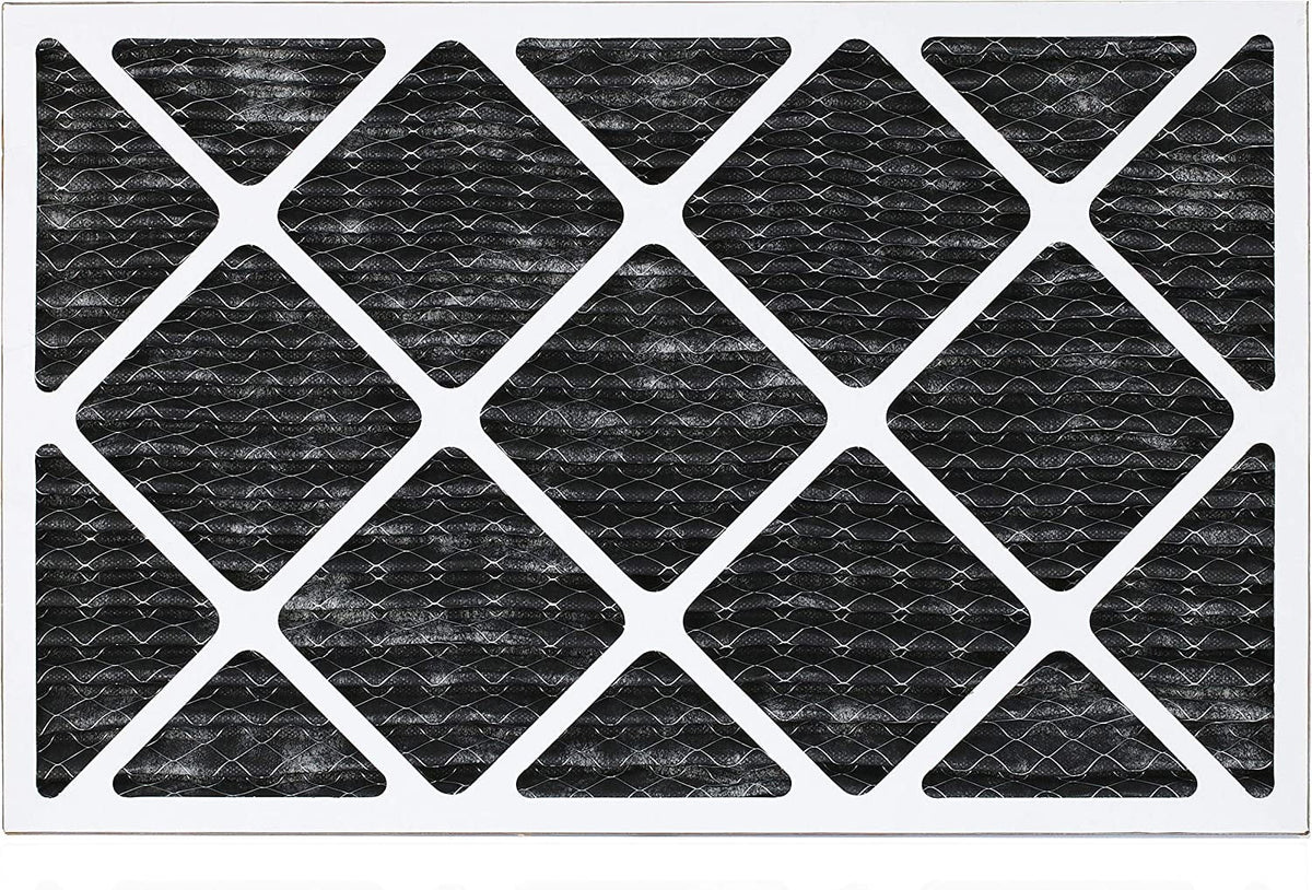 Filterbuy 16x24x1 MERV 8 Odor Eliminator Pleated HVAC AC Furnace Air Filters with Activated Carbon (6-Pack)