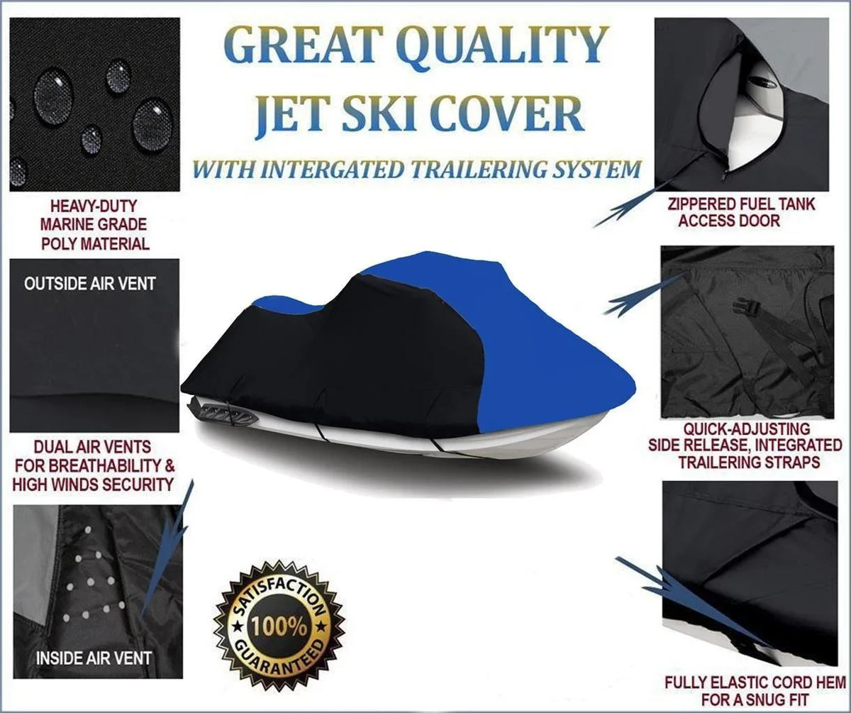 BLACK / HEAVY-DUTY, PWC 600D JET SKI Coating Yamaha VXS 2011 2012 2013 2014