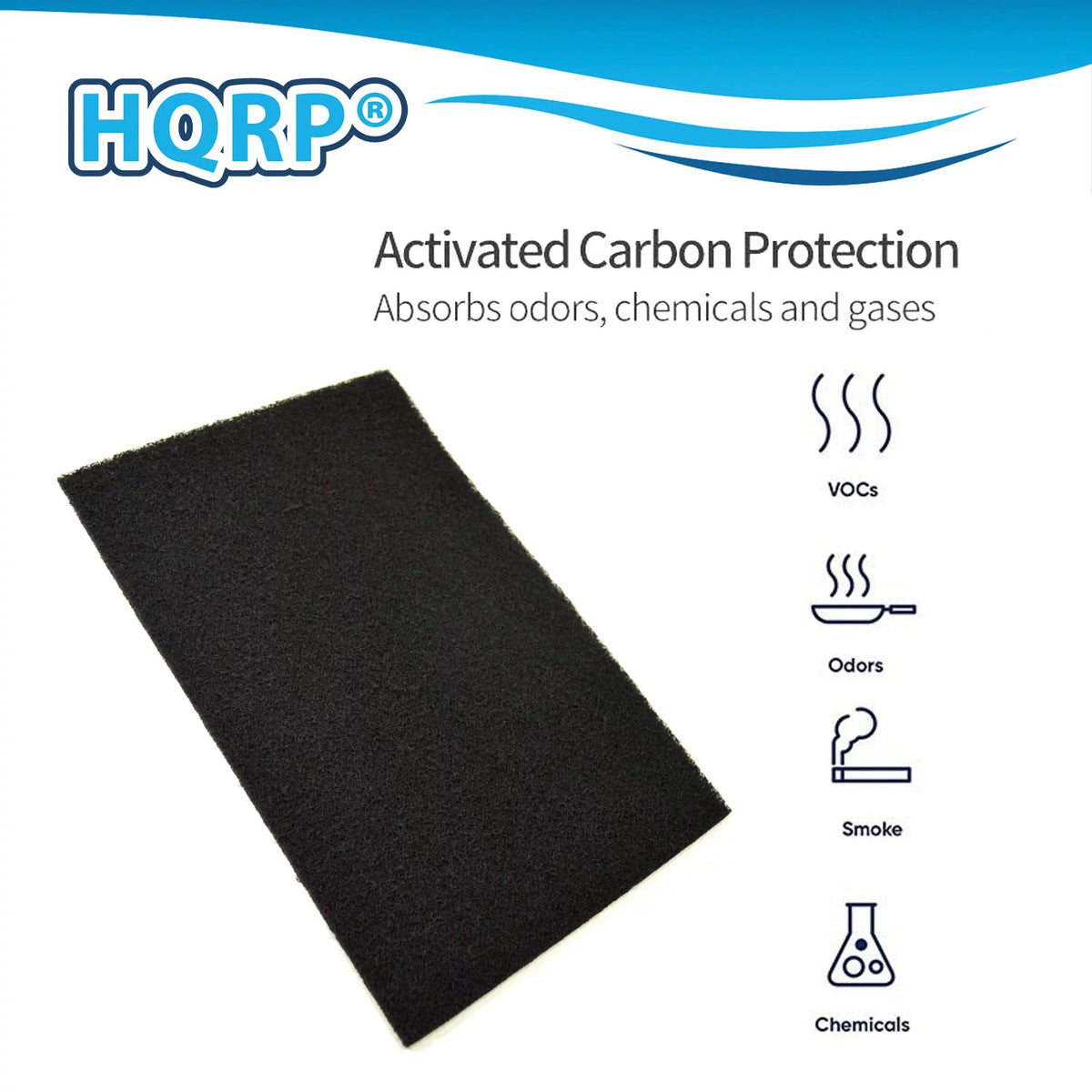 HQRP 8-Pack Carbon Filter C Holmes HAP702, HAP706, HAP715, HAP716, HAP725, HAP726 Air Purifiers