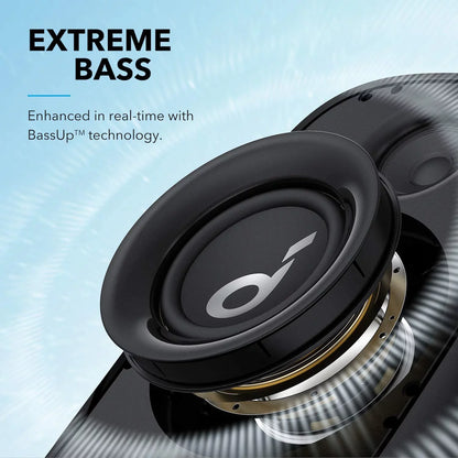 Soundcore Trance Go Outdoor Bluetooth Speaker with BassUp Technology, Sync 100+ Speakers, 24H Playtime, Waterproof, Custom EQ, App