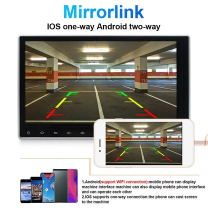 Paddsun 10 Inch On-Board Android 9.1 GPS Wifi Dual Din Touch Screen Player Navigation