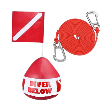 AMLESO Dive Flag Float Buoy Dive Flag High Visibility Float , Inflatable Floater Surface ing, Diving, Fishing