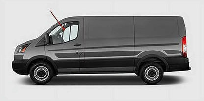 Driver Left Side Front Door Window Door Glass with Ford Transit 83.2" Low-Roof Van 2015-2022 Models