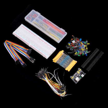 CACAGOO 830 Breadboard Set Electronics Component Starter DIY Kit with Box with Component Package