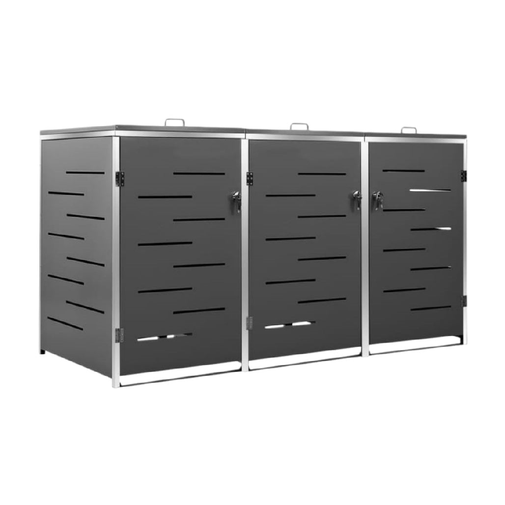 金属製のストレージキャビネット - ガレージや庭の収納に最適 - サイズ 150 x 75 x 100