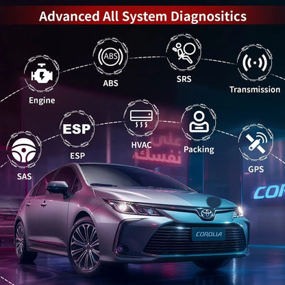 INNOVA 6200P OBD2 Scanner Code Reader Full System ABS SRS Battery Registratio Oil Bluettoth Diagnostic Tool