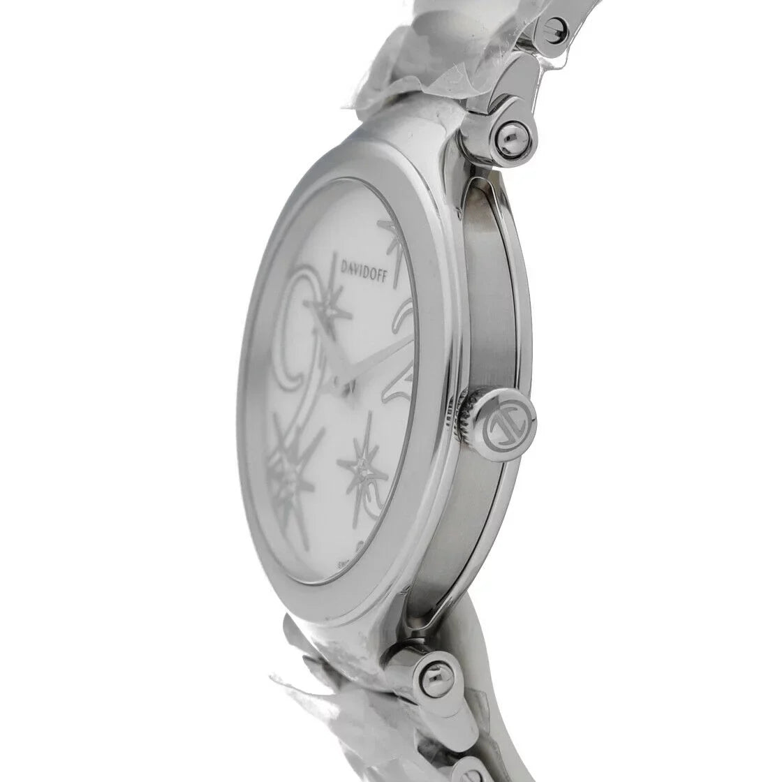 Davidoff 21156 Lady Mother of Pearl Stainless Steel 30mm Quartz Women's Watch