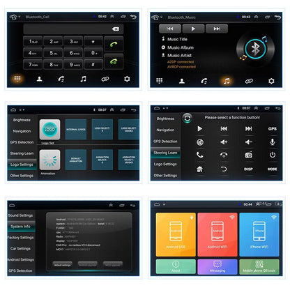 Paddsun 10 Inch On-Board Android 9.1 GPS Wifi Dual Din Touch Screen Player Navigation