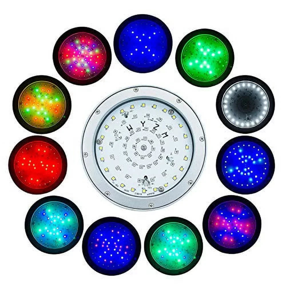 LED Pool Lights Inground Pool,120V 40W Waterproof Color Splash LED Bulb Replacement 500W Pentair and Hayward Fixture (120V-RGB+White)