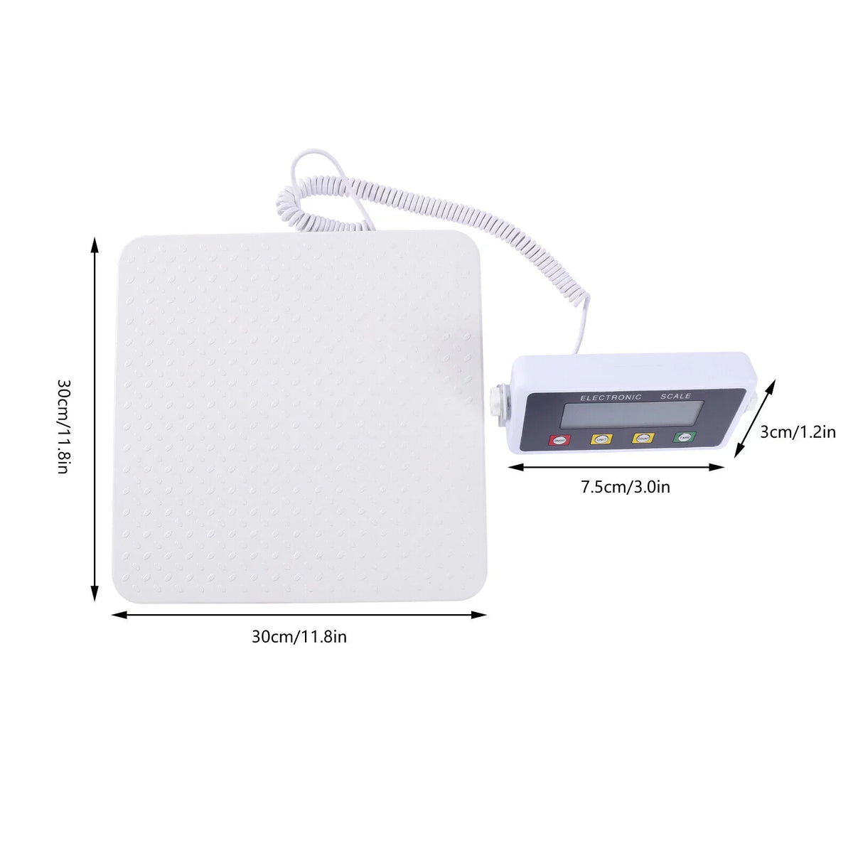 ZhdnBhnos 660lbs Medical Scale High-precision Digital Display Electronic Body Weight Scale Heavy Duty Large Platm Physician Scale Wrestling Scale