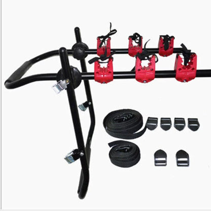 Loyalheartdy Foldable Bike Hitch Mount Rack 3-Bike Carrier Trunk Mount Rack Car Minivan SUV Truck Max Load 44.09
