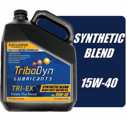 TriboDyn TRI-EX Synthetic Blend 15W40 Diesel Oil - Gallon Bottle