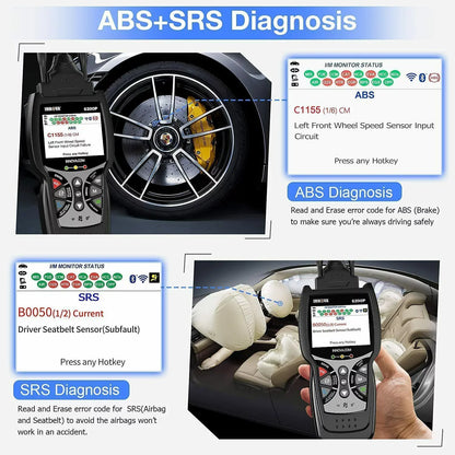 INNOVA 6200P OBD2 Scanner Code Reader Full System ABS SRS Battery Registratio Oil Bluettoth Diagnostic Tool
