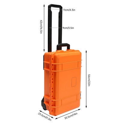 Camera Box Storage Protect Roller Carry Case Waterproof Camera Box Case 22"