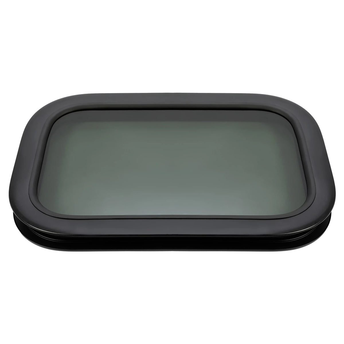 Kojem RV Window Black Universal Camper Vertical Trailer Rip-Up Cargo Powder Coated Glass Steel