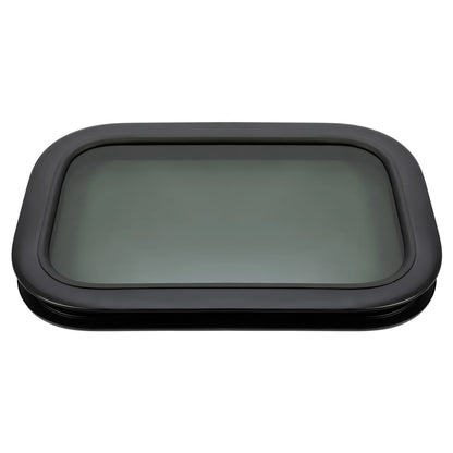 Kojem RV Window Black Universal Camper Vertical Trailer Rip-Up Cargo Powder Coated Glass Steel