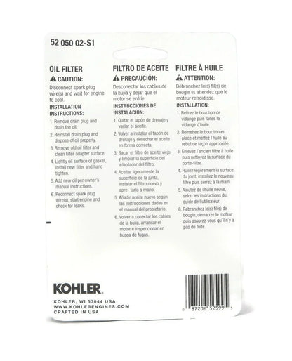 OEM | (3 Pack) Pro Permance Anti-drain Oil Filter Kohler 52 050 02, 5205002