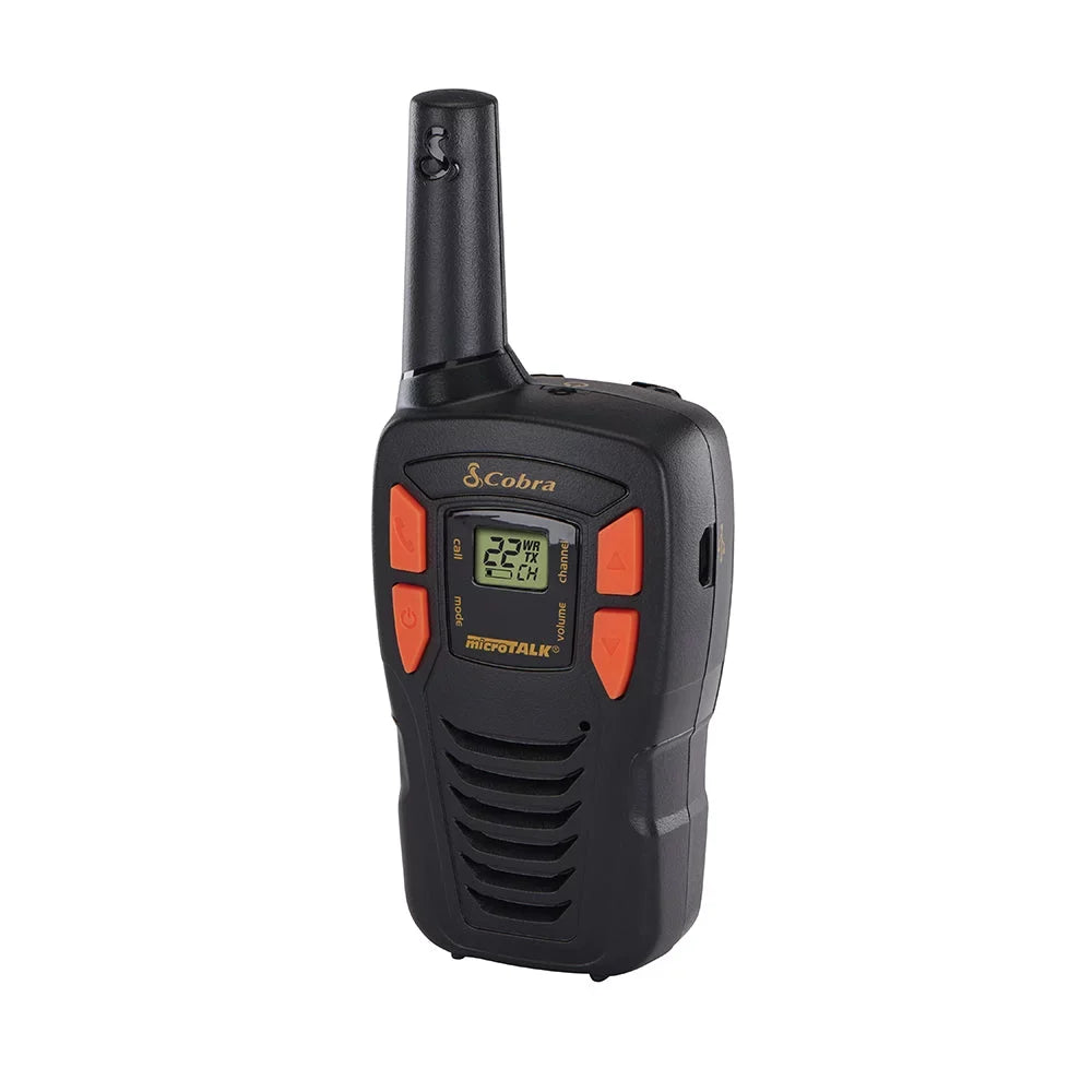 Cobra ACXT145 Compact Walkie Talkies Adults - Rechargeable, Lightweight, 22 Channels, Long Range 16-Mile Two-Way Radio Set