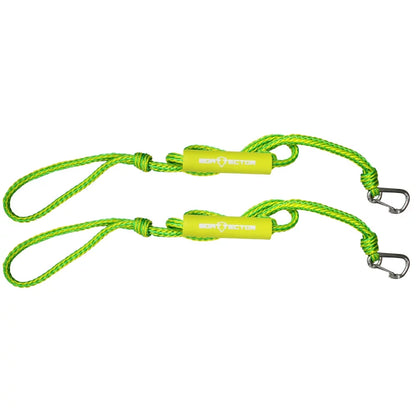 Extreme Max 3006.3132 Watercraft PWC Dock Line Value 2-Pack - 9 Ft., Green and Yellow