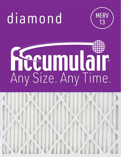 Accumulair Diamond 8x20x4 MERV 13 Air/Furnace Filters (2 pack)