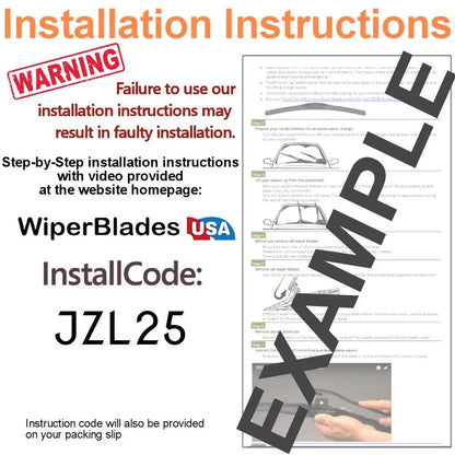 2019 Cadillac XT4 Permance Beam Wipers (Set of 3) w/Rear Wiper