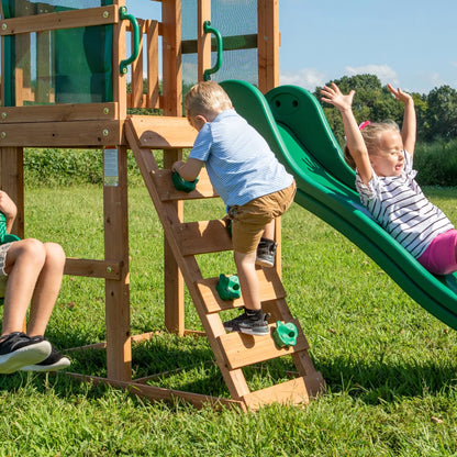 Backyard Coating Clasp Hill Swing Set