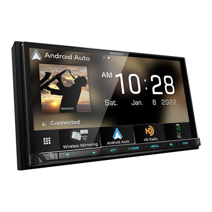 Kenwood DMX908S eXcelon 6.95" Digital Multimedia Bluetooth Touchscreen Receiver with Android Auto, Apple Car Play, & HD Radio