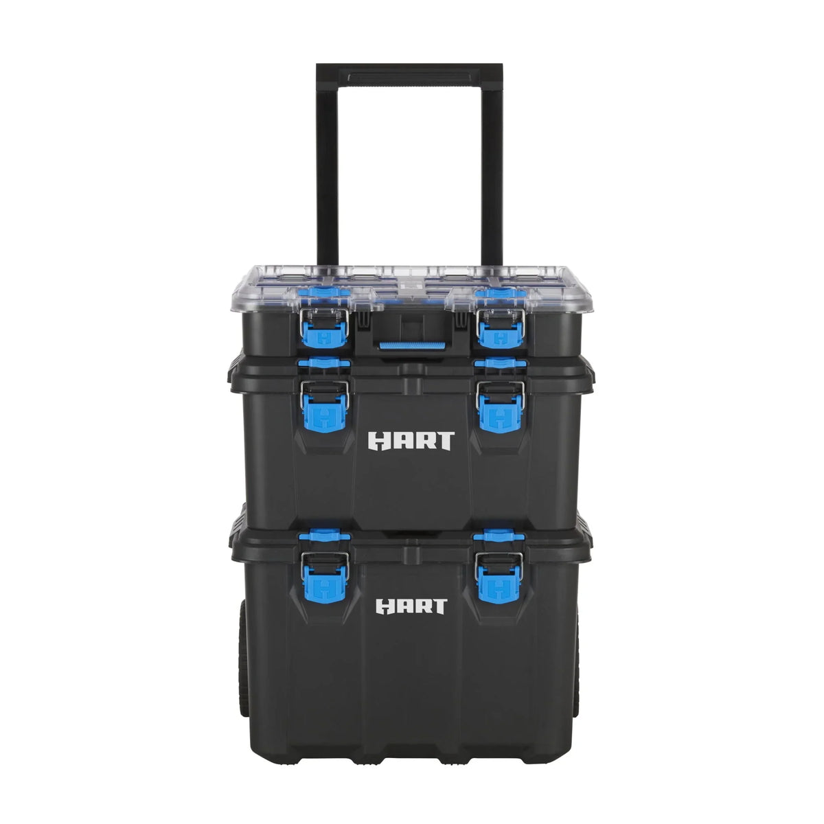 Stack System, Mobile Toolbox Storage and Organization, 3 Piece Resin Plastic Modular Toolbox System