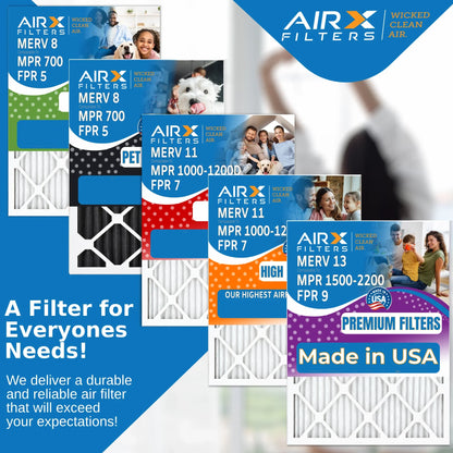 16x20x4 Air Filter MERV 11 Comparable to MPR 1000, MPR 1200 & FPR 7 with White Rodgers FR1000M-111 Premium USA Made 16x20x4 Furnace Filter 6 Pack MERV 11 by AIRX FILTERS WICKED CLEAN AIR.