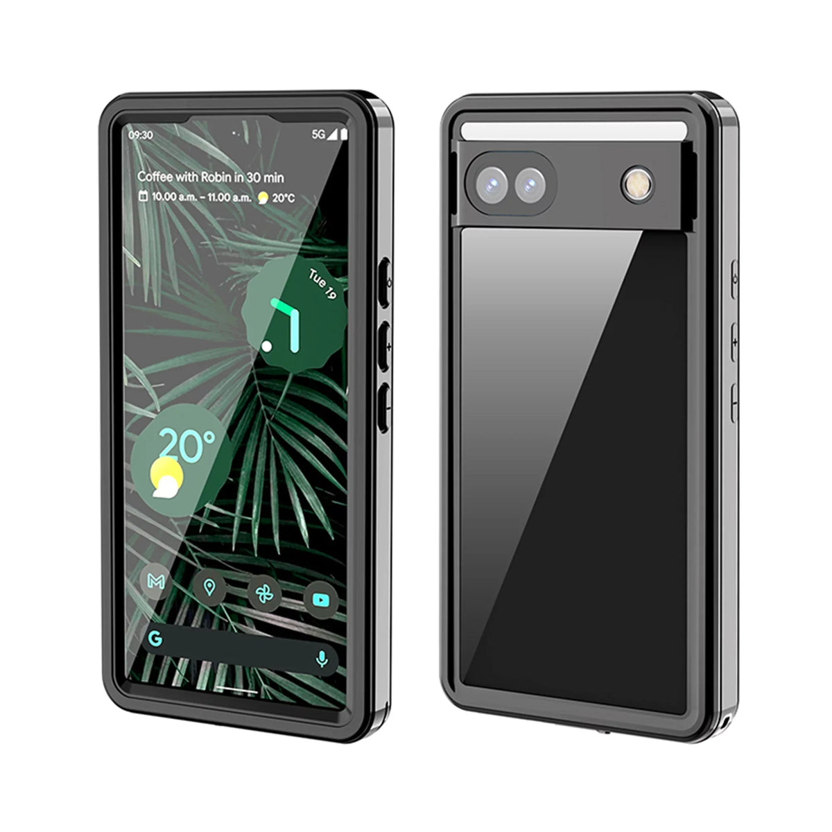 Waterproof Case Google Pixel 6A, Built-in Screen Protector Full Body Protection Rugged Case Underwater Dustproof Drop Protection Coating Google Pixel 6a