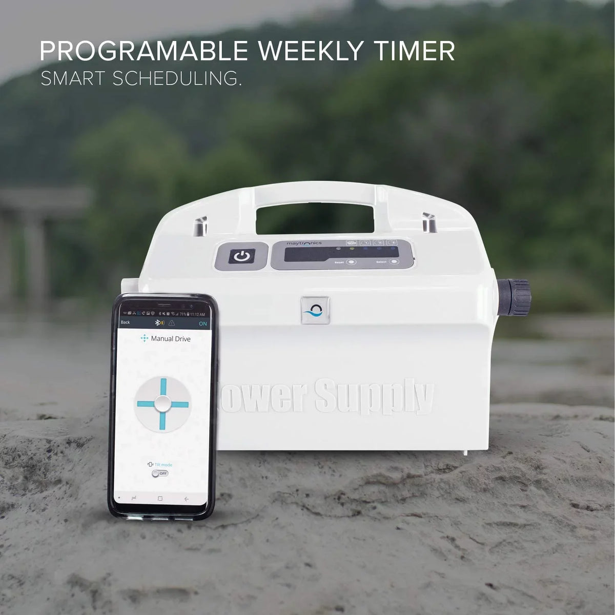 Dolphin Sigma Robotic Pool Cleaner with Bluetooth and Massive Top-Load Cartridge Filters, Ideal Pools up to 50 Feet.