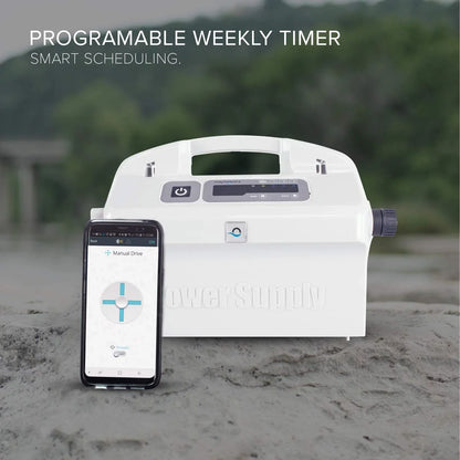 Dolphin Sigma Robotic Pool Cleaner with Bluetooth and Massive Top-Load Cartridge Filters, Ideal Pools up to 50 Feet.