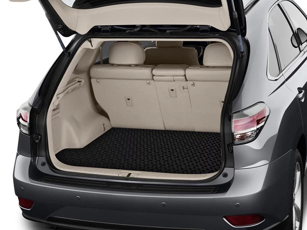 ToughPRO - Trunk Mat with FORD Focus - All Heavy Duty (Made in USA) - Black Rubber - 2015