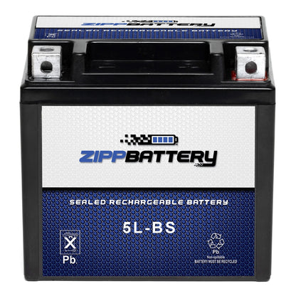 Zipp Battery Ytx5L-Bs Atv Battery Arctic Cat 90Cc Dvx90, Utility 2008
