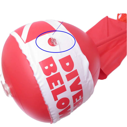 AMLESO Dive Flag Float Buoy Dive Flag High Visibility Float , Inflatable Floater Surface ing, Diving, Fishing