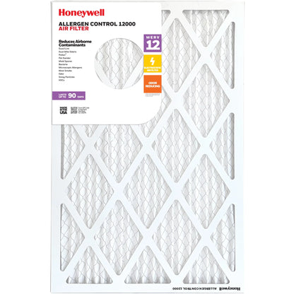 Honeywell 20x30x1 MERV 12 Pleated HVAC Furnace Air Filter -12 Pack