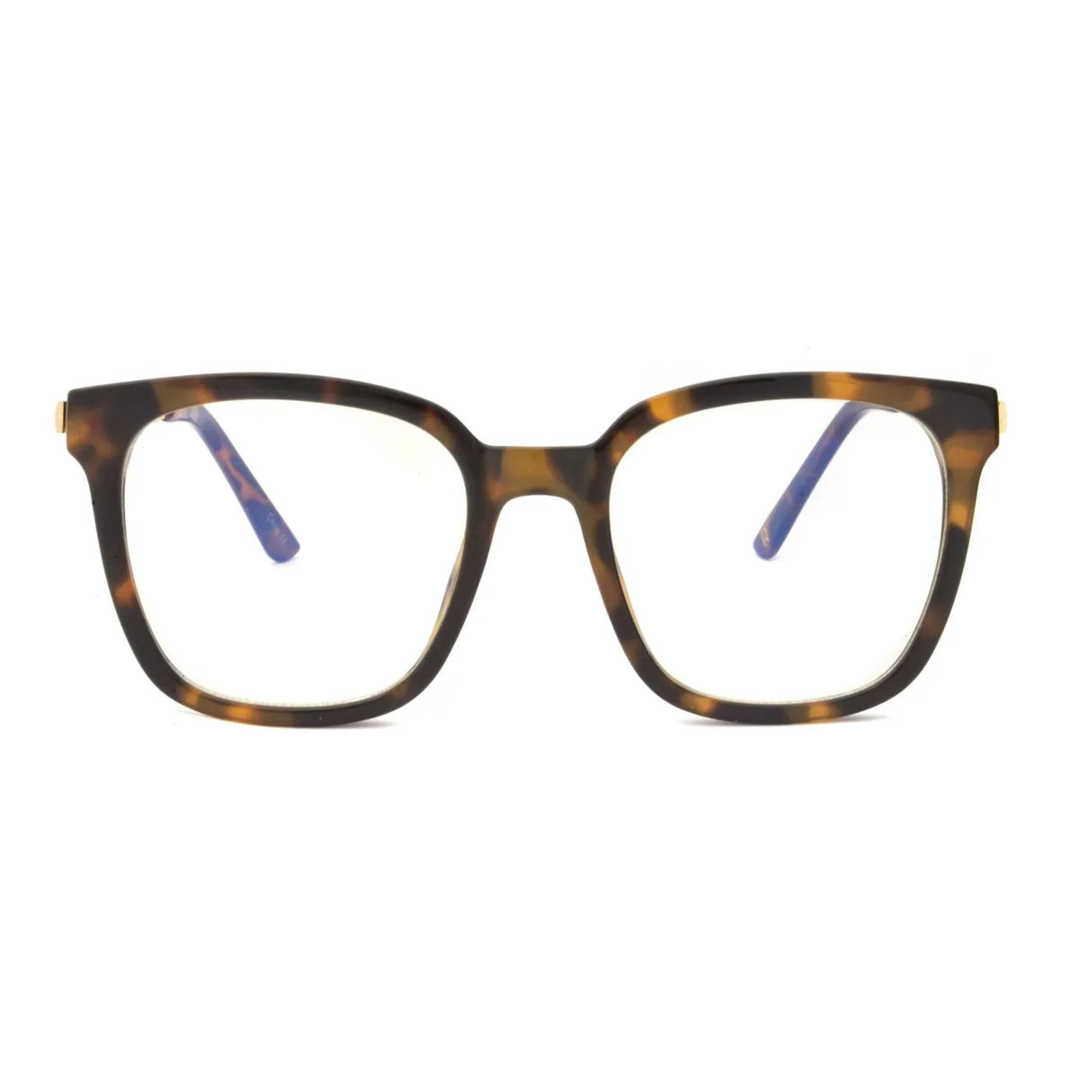 Rachel Rachel Roy Square Blue Light Blocking Glasses, Tortoise shell Frames