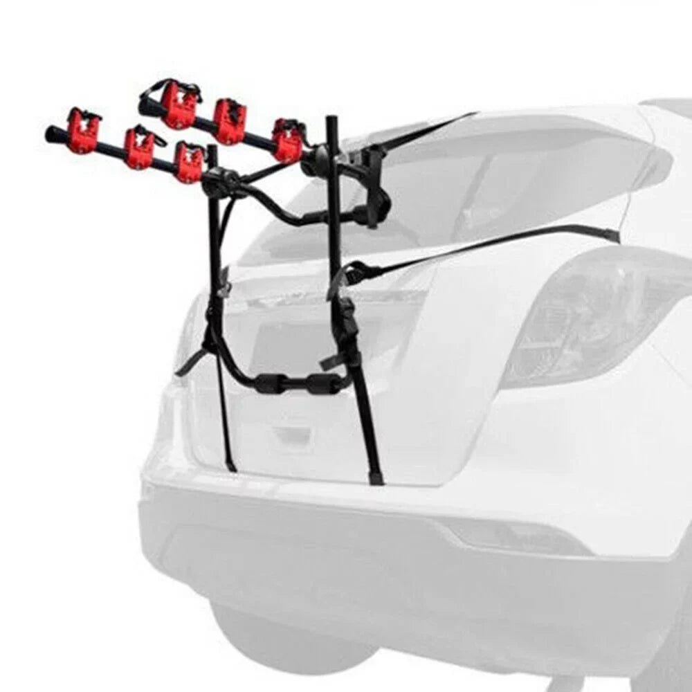 Loyalheartdy Foldable Bike Hitch Mount Rack 3-Bike Carrier Trunk Mount Rack Car Minivan SUV Truck Max Load 44.09